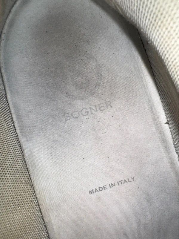 Bogner Bogner Milan Monogram White Leather Low Top Sneakers 42 Size US 9 / EU 42 - 14 Thumbnail