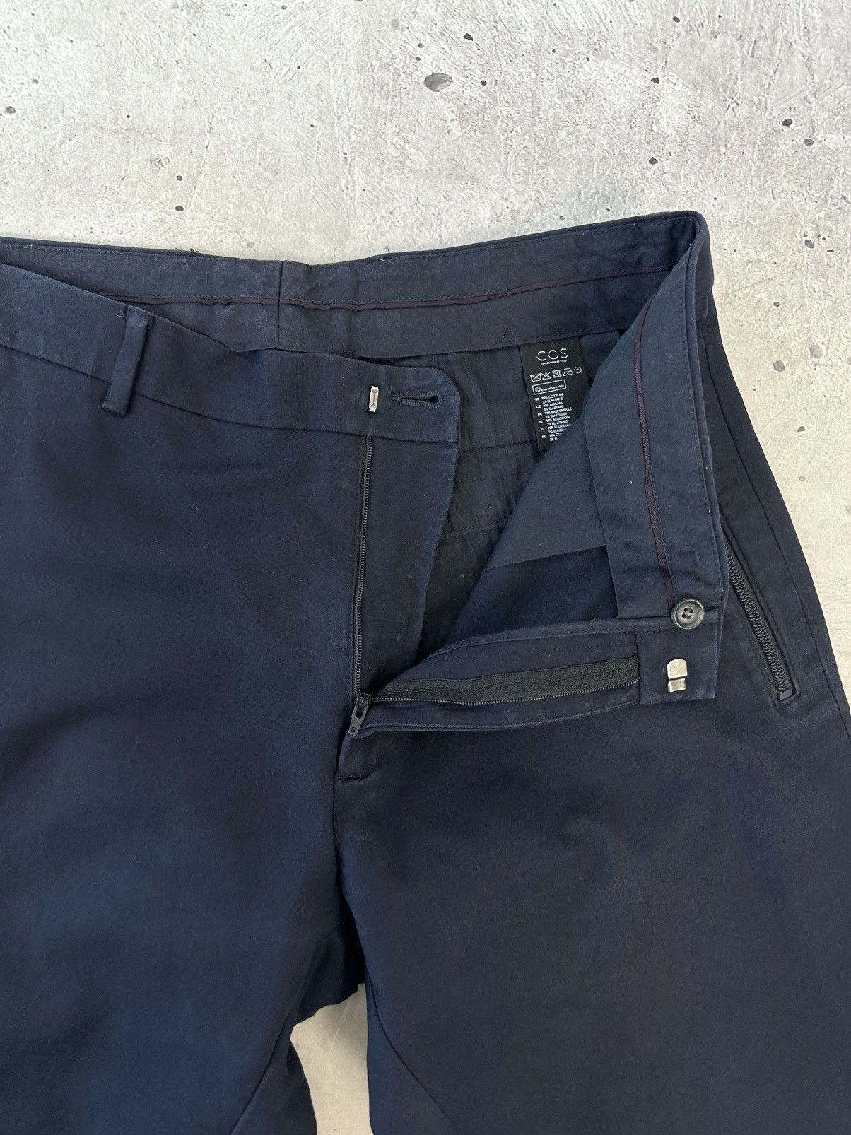 Cos Cos Navy Zip Pocket Joggers Pants Size US 34 / EU 50 - 8 Thumbnail