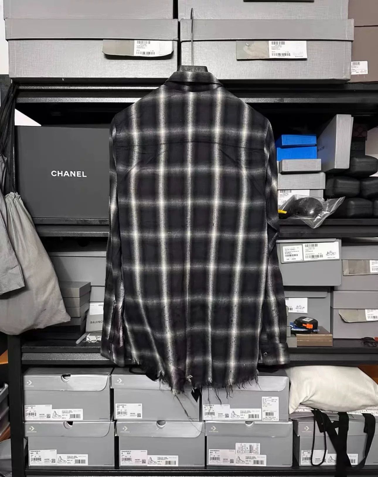 Amiri amiri black and white flannel shirt Size US S / EU 44-46 / 1 - 2 Thumbnail