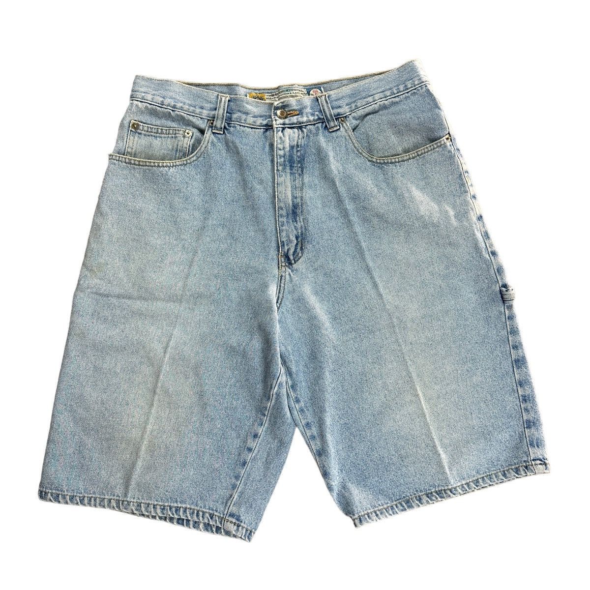 Vintage Vintage 90s Gold Crest Blue Denim Jean Jorts Shorts | Grailed