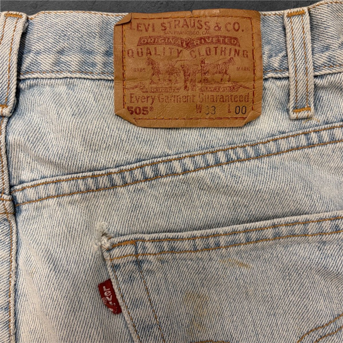 Levi's Levis 505 denim shorts Size US 33 - 2 Thumbnail