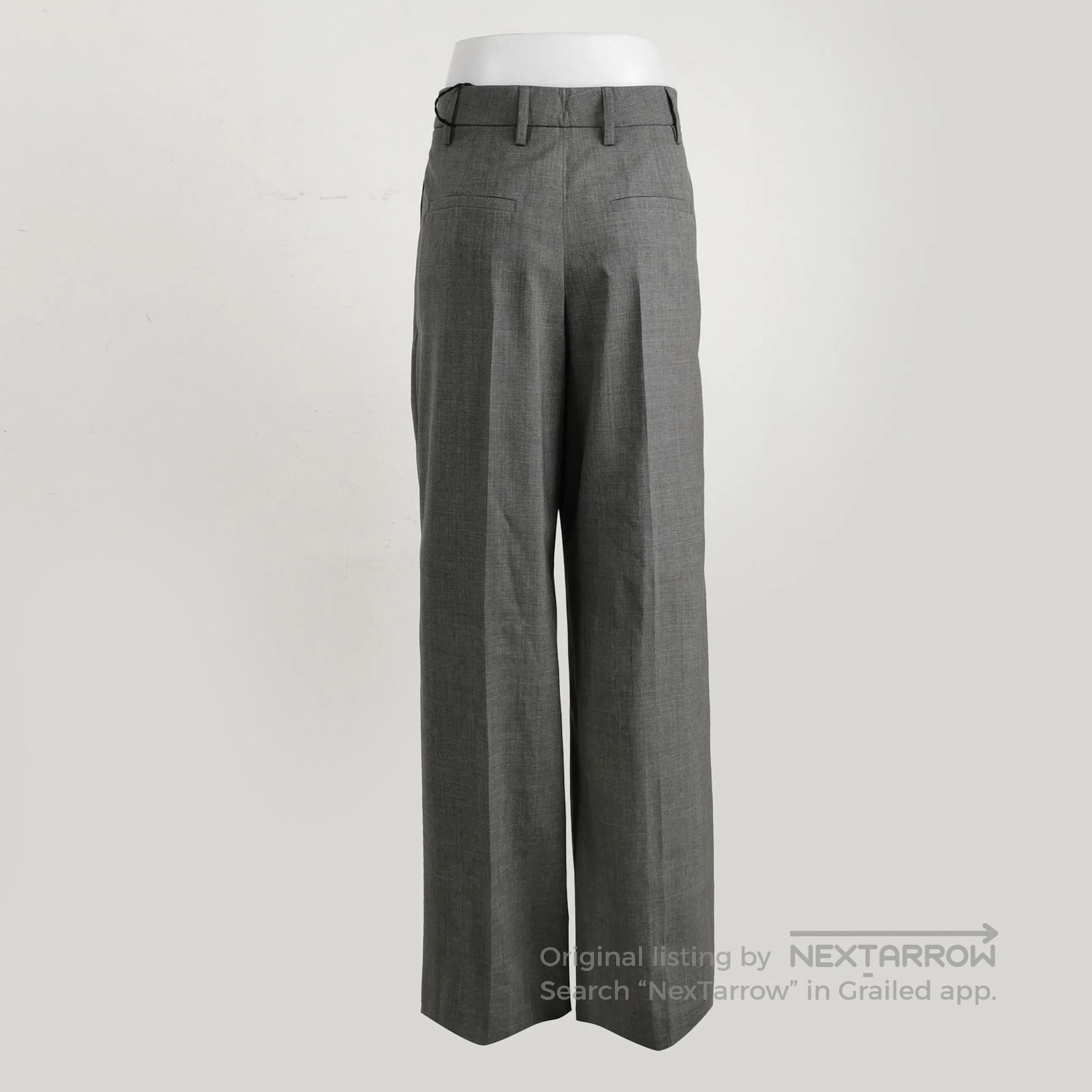 Prada Prada Gray Wool Trousers Size 36 . Size 22" - 2 Thumbnail