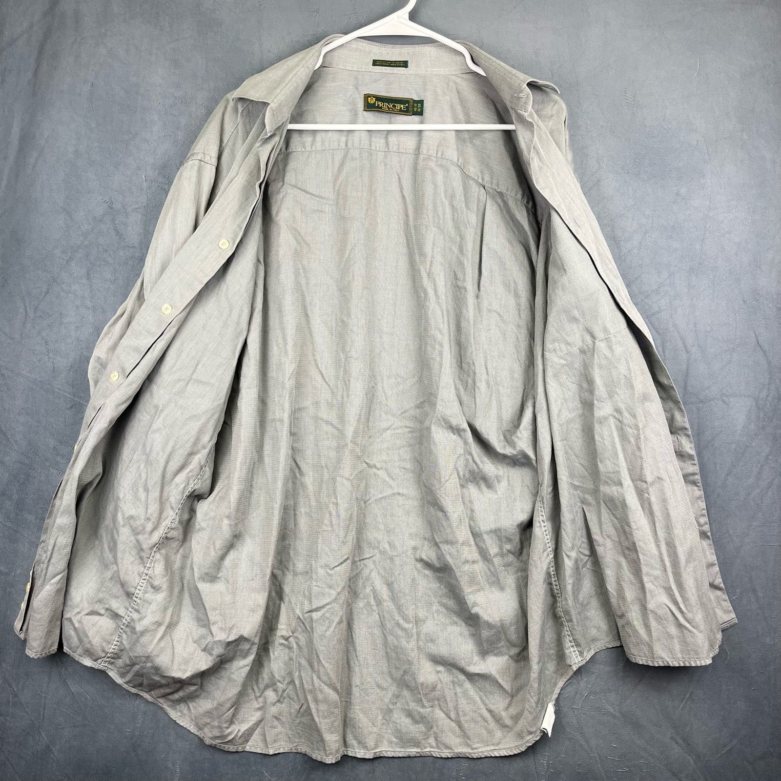 Principe Principe Italian 43-17 32/33 Extra Fine Dress Shirt BB-11 Size US XL / EU 56 / 4 - 2 Thumbnail
