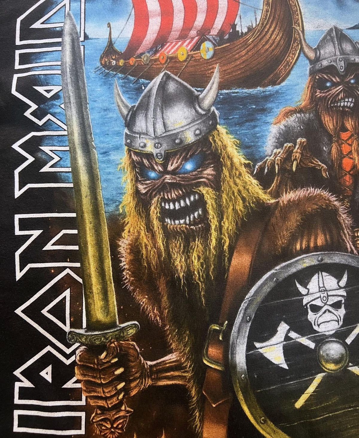 Band Tees Vintage 2006 Iron Maiden A Matter Of Life &Death Nordic Tour Size US L / EU 52-54 / 3 - 2 Thumbnail