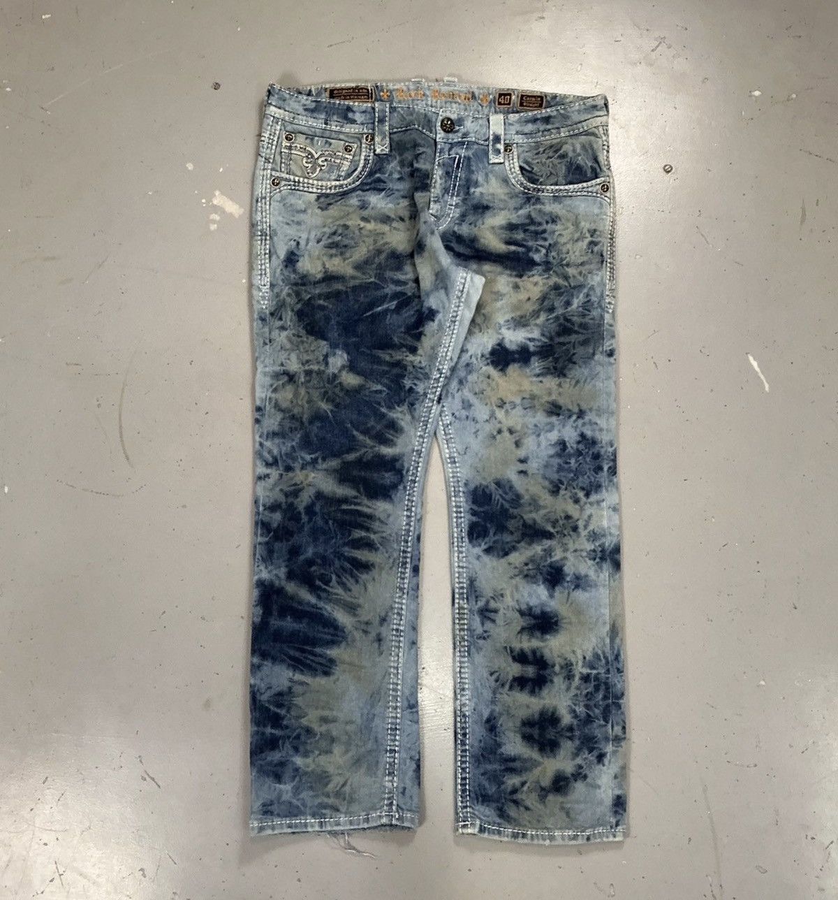 Robins Jeans Vintage rock revival studd denim Size US 42 / EU 58 - 2 Thumbnail