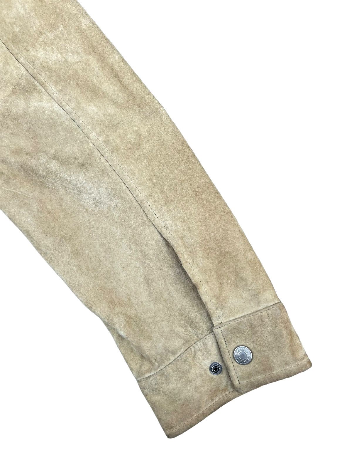DKNY RARE! Vintage 90s DKNY Patina Suede Leather Jacket Size US XL / EU 56 / 4 - 21 Thumbnail