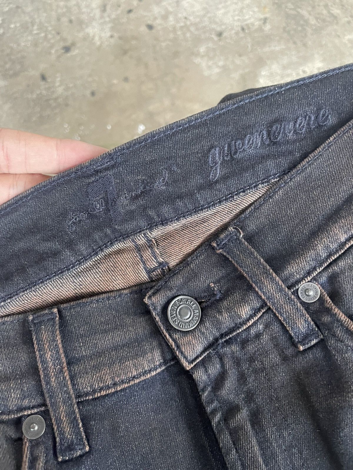 7 For All Mankind Faded 7 jeans Size 28" / US 6 / IT 42 - 16 Thumbnail