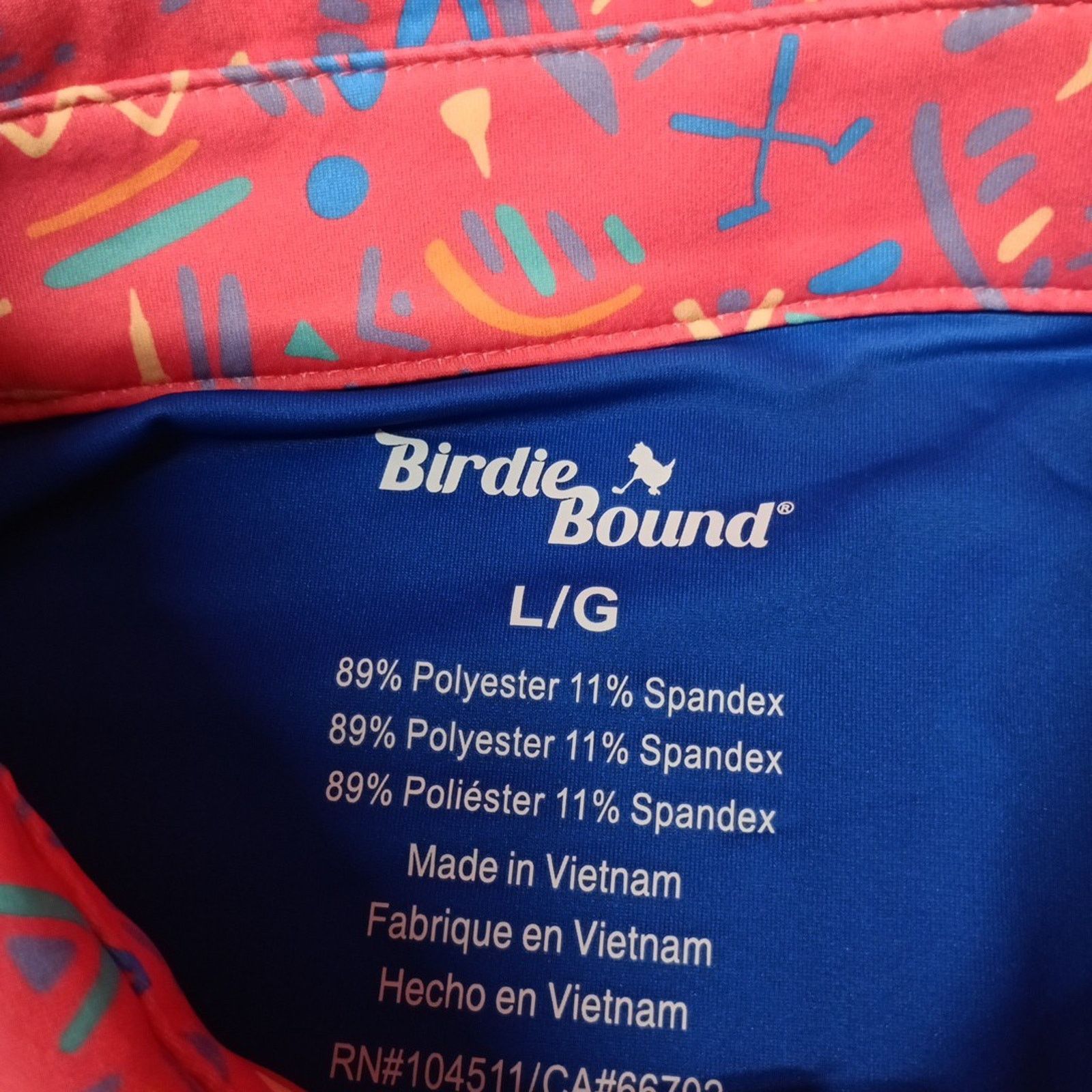 Other Birdie Bound Golf Polo Shirt Men's L Coral Comfort Stretch Size US L / EU 52-54 / 3 - 3 Thumbnail