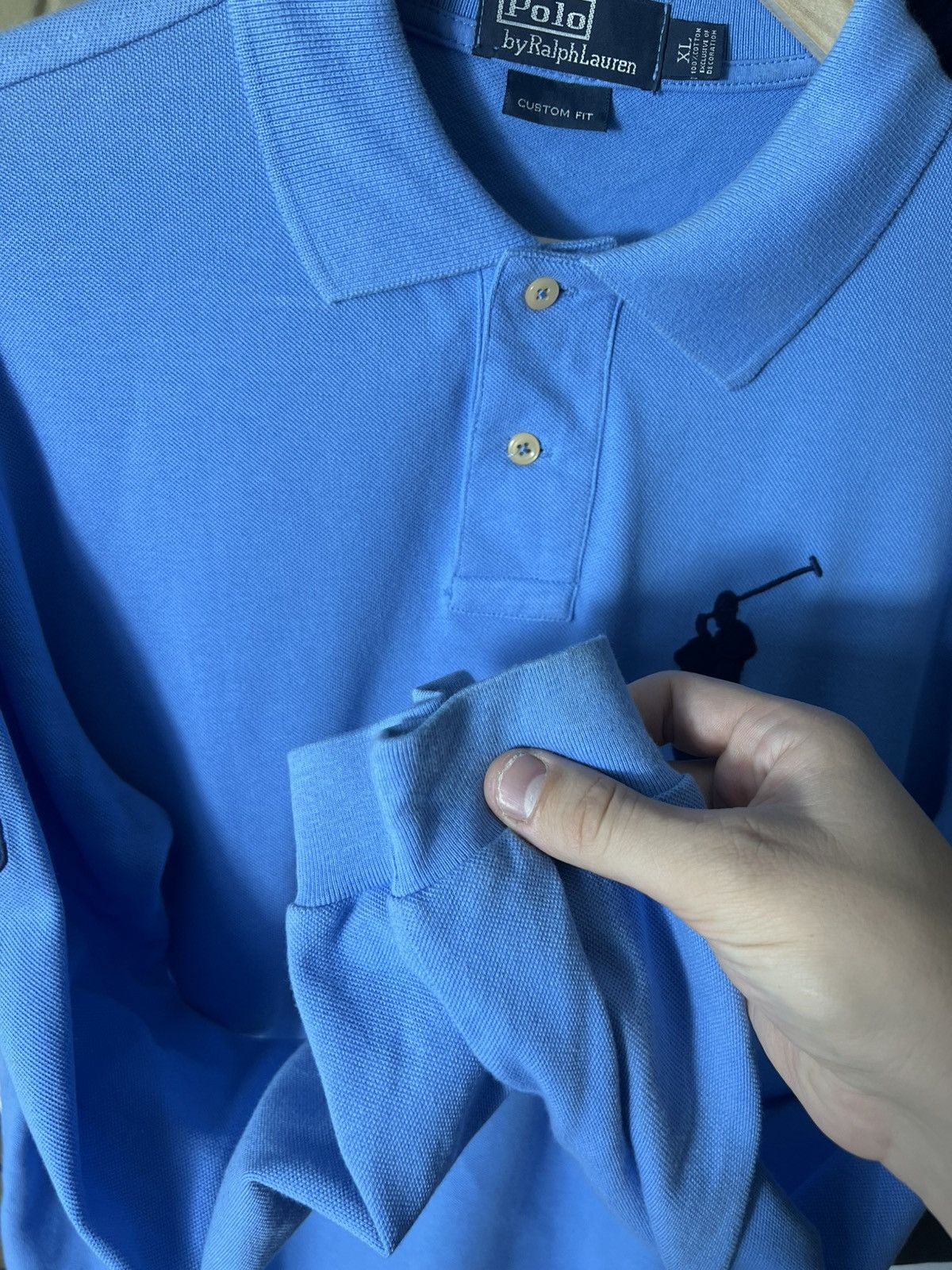 Polo Ralph Lauren 🔥 Polo Ralph Lauren Big Pony Rugby Longsleeve Light Blue Size US XL / EU 56 / 4 - 6 Thumbnail