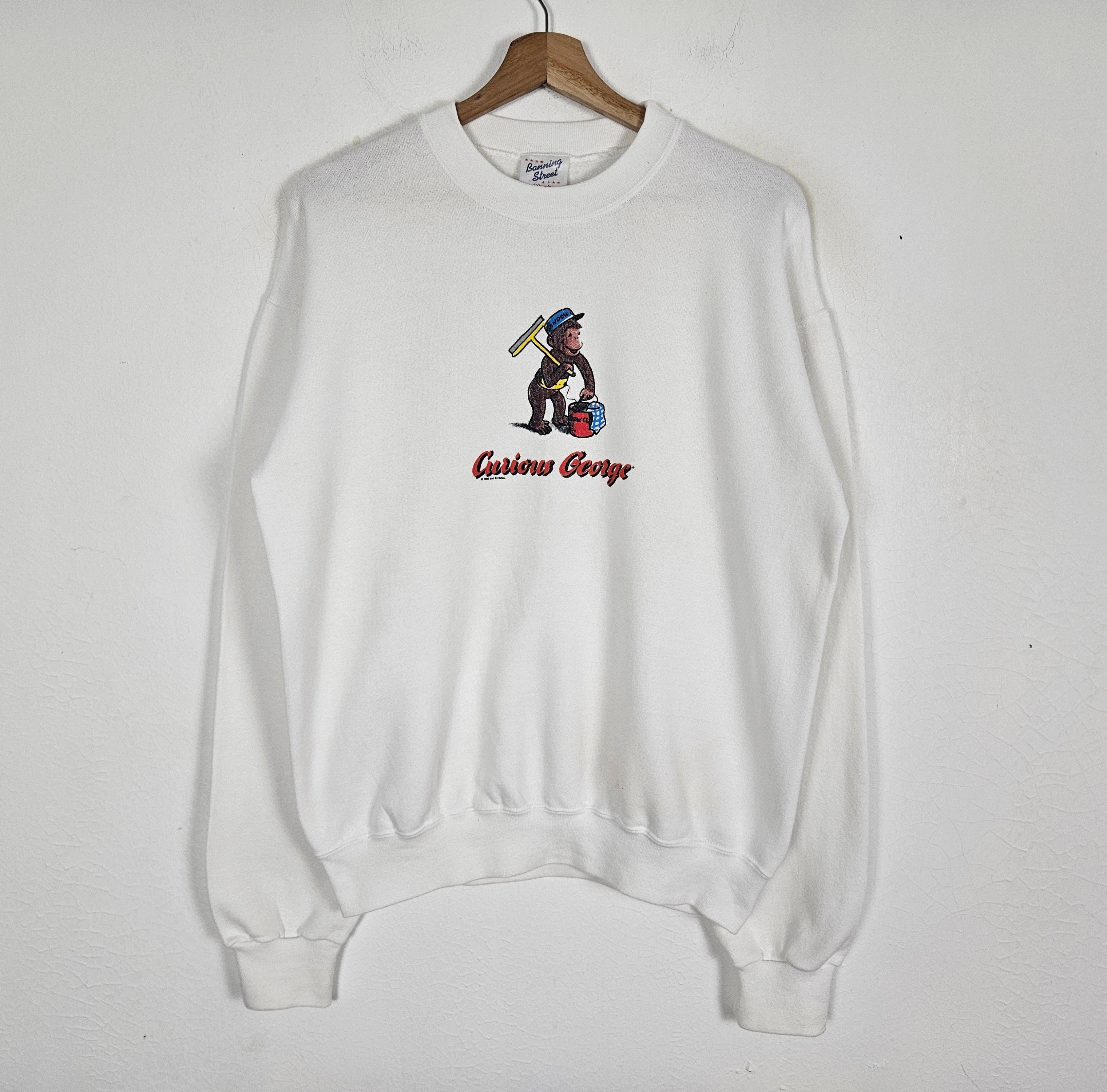 Cartoon Network × Vintage Vintage Curious George 90s American TV Kids Show sweatshirt Size US L / EU 52-54 / 3 - 2 Thumbnail