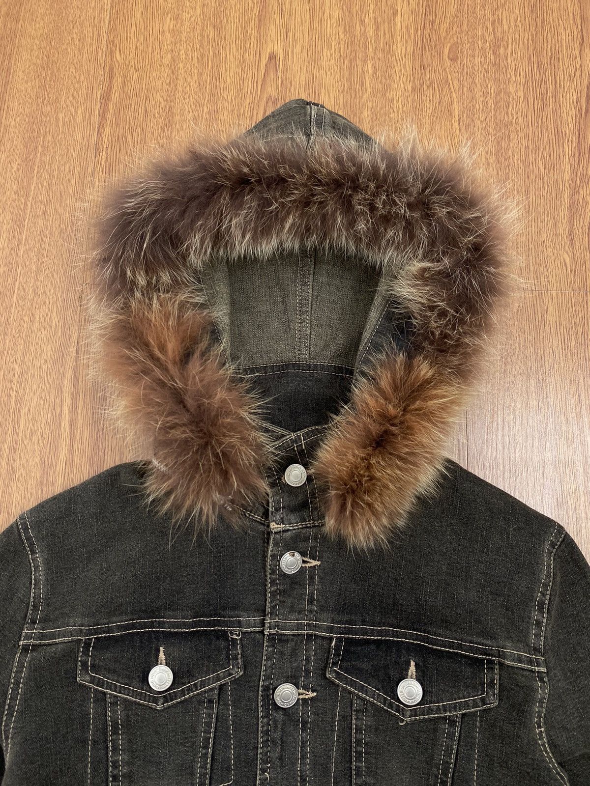 If Six Was Nine × Japanese Brand × Le Grande Bleu (L.G.B.) Raccoon Fur denim jacket Size US S / EU 44-46 / 1 - 3 Thumbnail