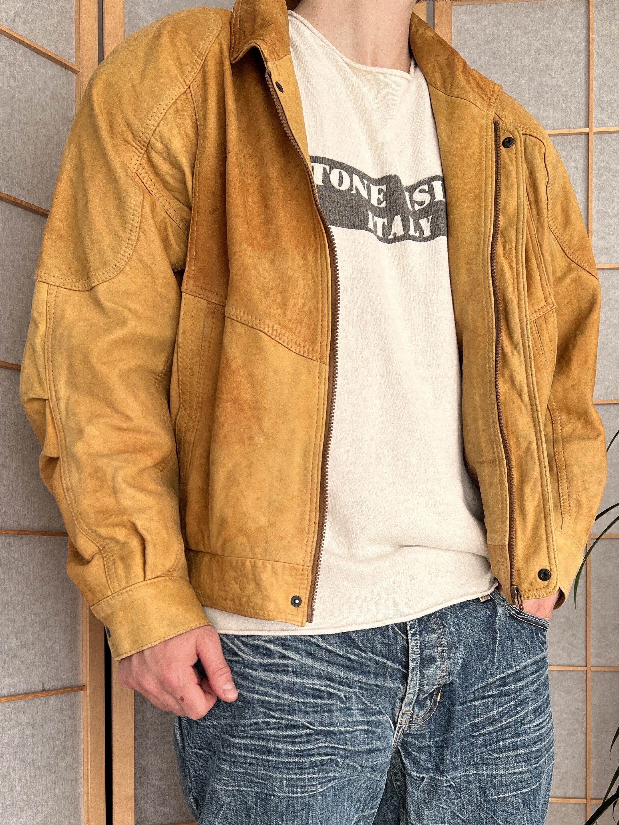 If Six Was Nine Vintage avant garde bomber leather jacket Vetements LGB vibe Size US M / EU 48-50 / 2 - 18 Thumbnail