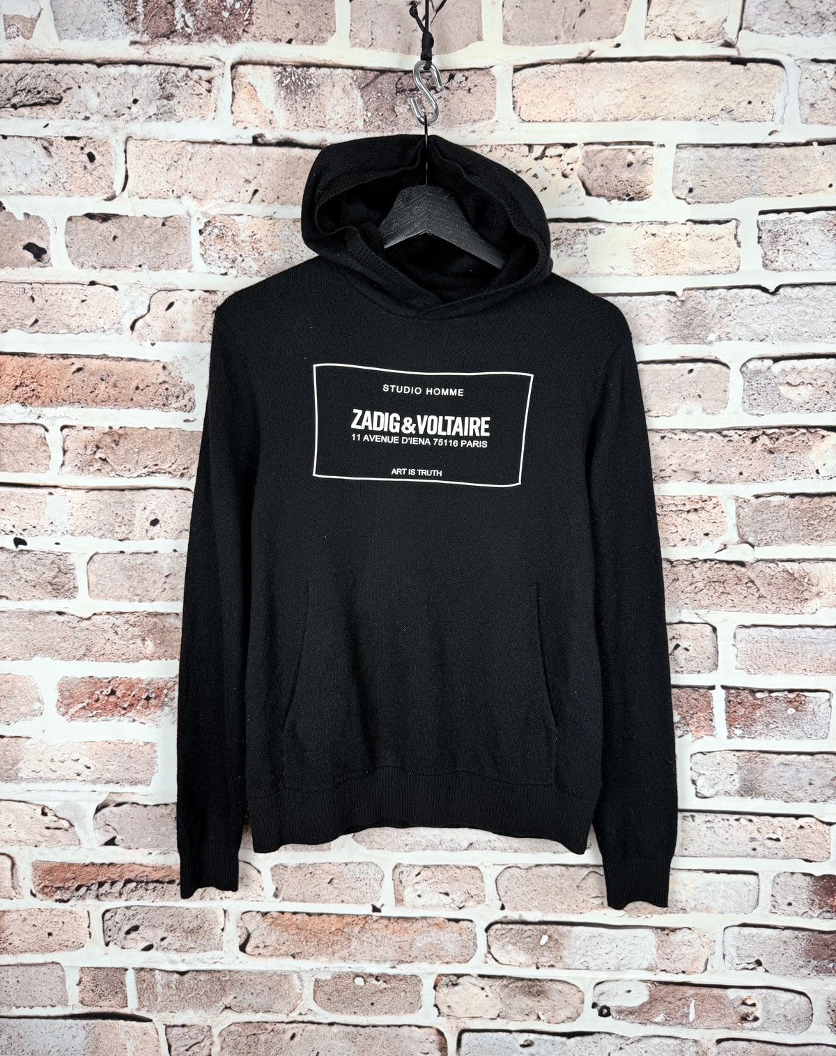 Designer × Zadig & Voltaire Very rare zadig & voltaire wool oversize sweater hoodie Size S / US 4 / IT 40 - 1 Thumbnail