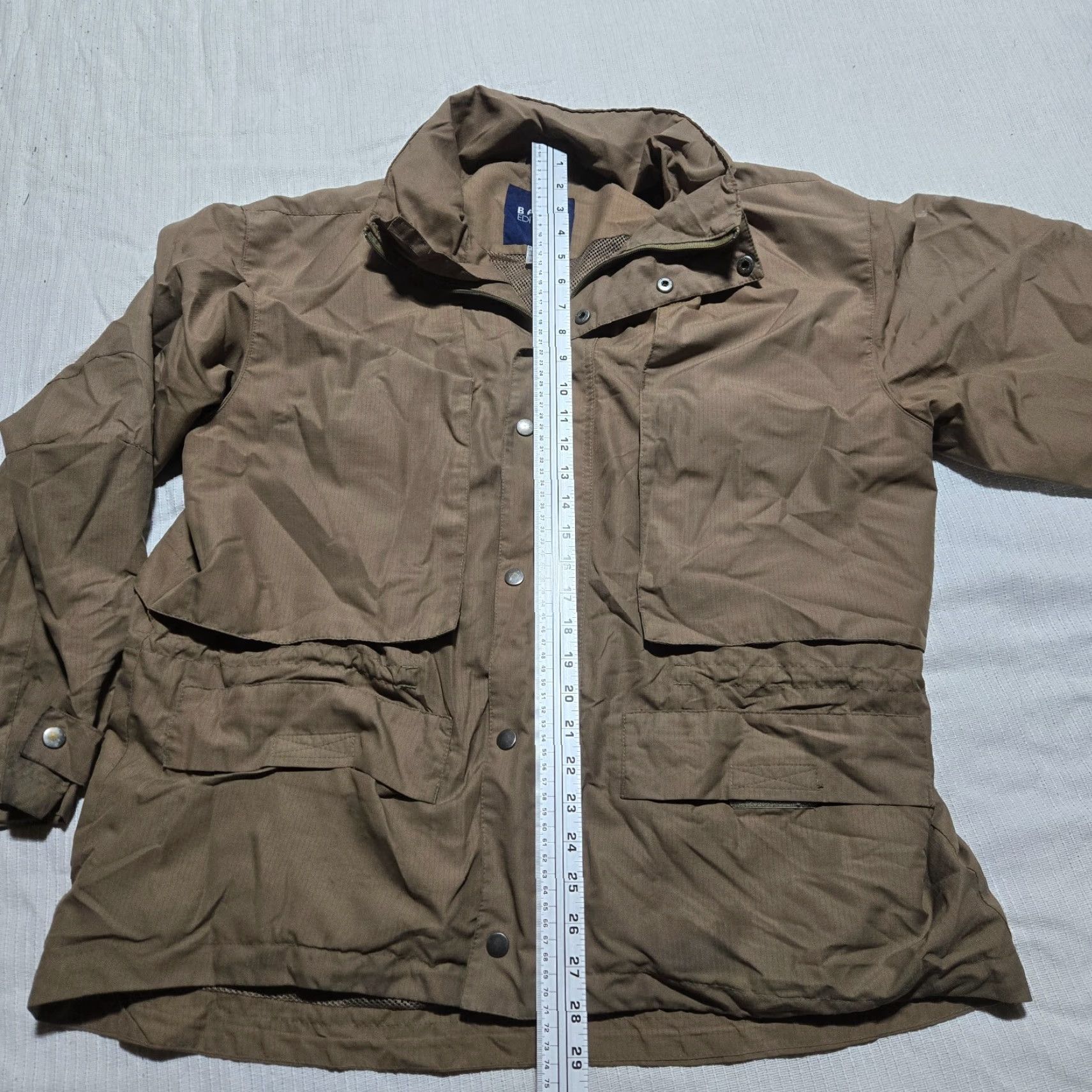 Basic Editions Basic Editions Bomber Jacket Coat Solid Brown Adult Men's Size L Large Size US L / EU 52-54 / 3 - 7 Thumbnail