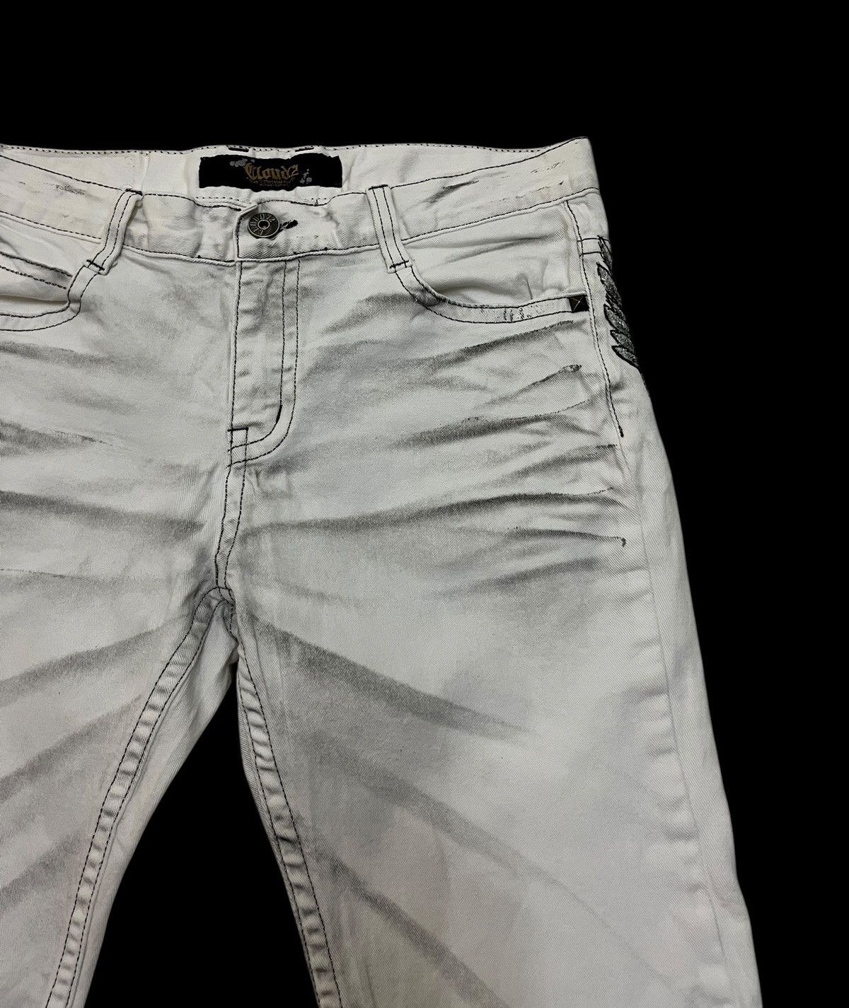 Japanese Brand Japanese Brand Cloud 72 Embroidery Bones Pants Size US 34 / EU 50 - 10 Thumbnail