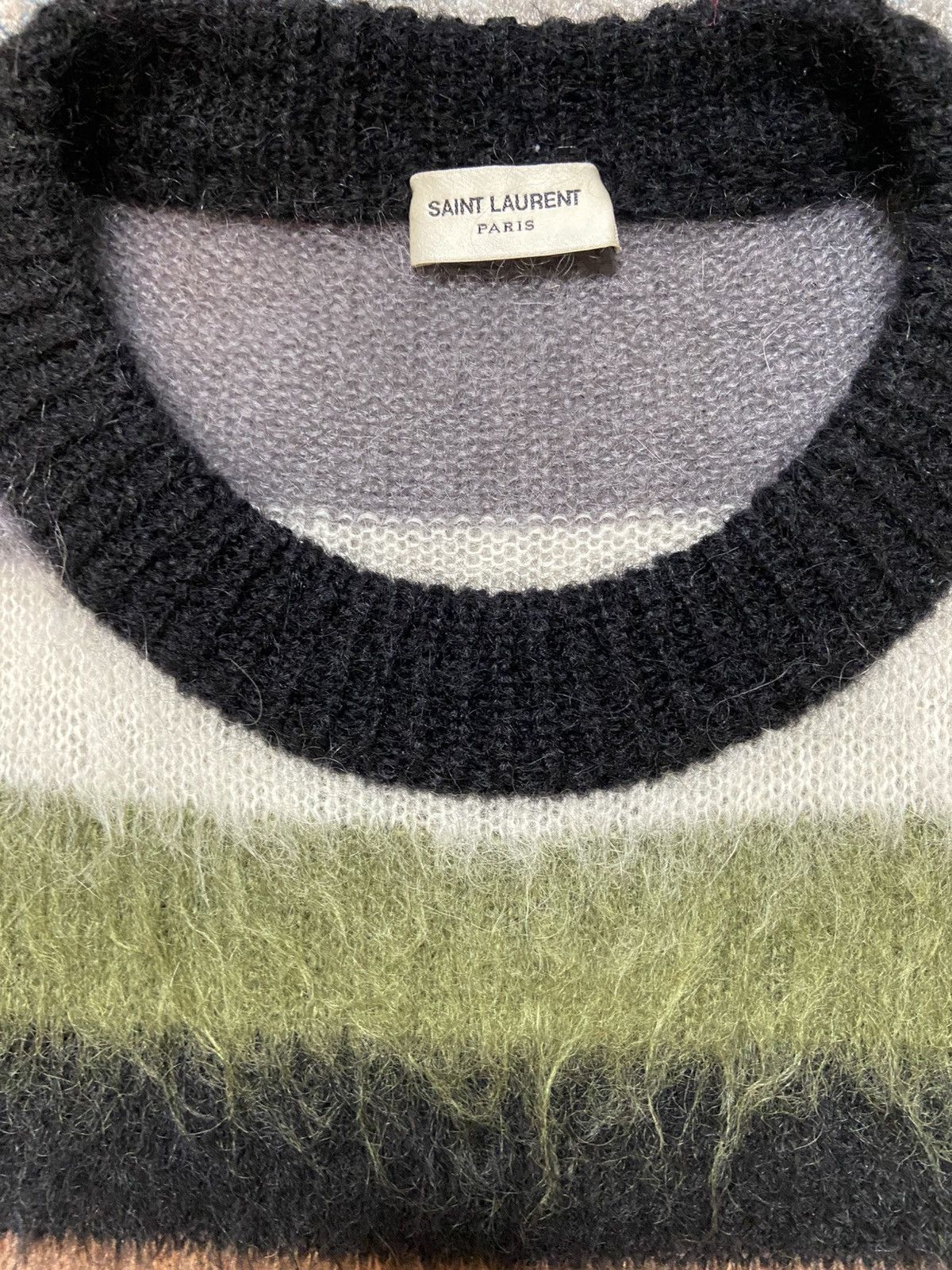 Saint Laurent Paris Saint Laurent Paris FW17 Striped Mohair Size US M / EU 48-50 / 2 - 2 Thumbnail