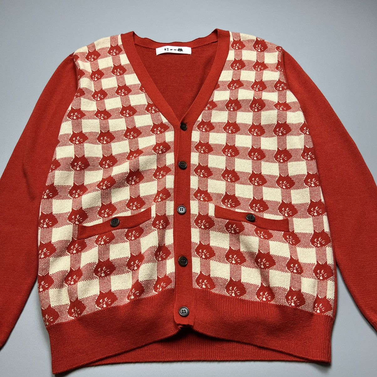 Ne-Net Ne-Net Head cat knitted Cardigan Size US S / EU 44-46 / 1 - 7 Thumbnail