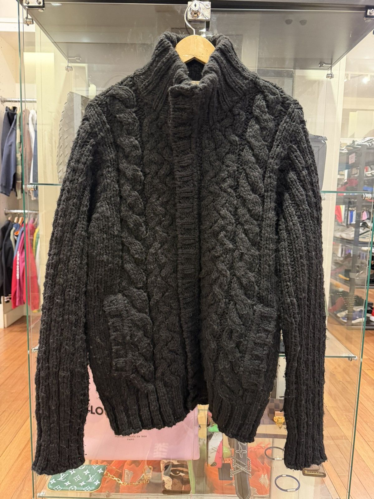 Scotch & Soda Scotch & Soda Cable Knit Zip Up Sweater Size US XL / EU 56 / 4 - 1 Thumbnail