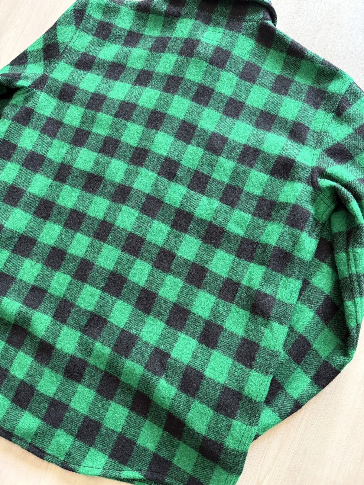L.L. Bean LL Bean Green Buffalo Plaid Wool Shirt Sz XL Size US XL / EU 56 / 4 - 7 Thumbnail