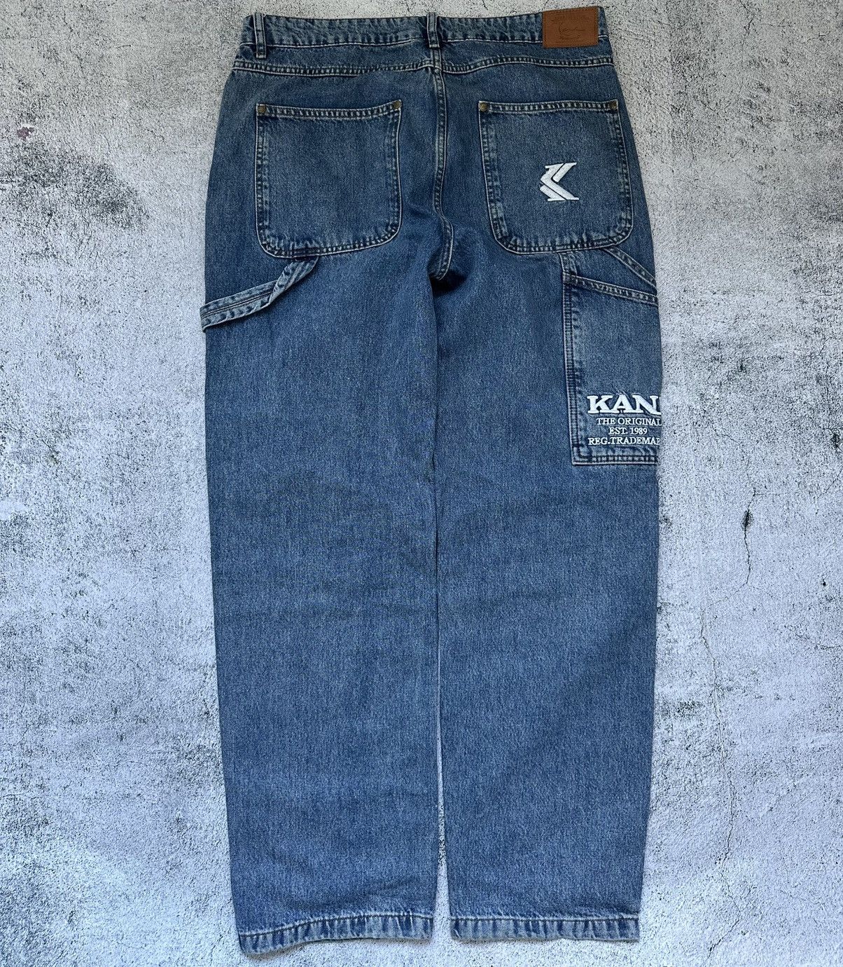 Karl Kani Karl Kani Baggy Denim Blue Jeans Big Logo Y2K Fit Size US 36 / EU 52 - 2 Thumbnail