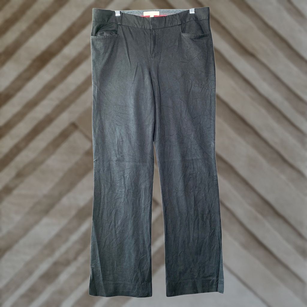 Banana Republic Banana Republic Womens Pants Black High Rise Sloan Coupe Fit Stretch 10 Size 32" / US 10 / IT 46 - 1 Thumbnail