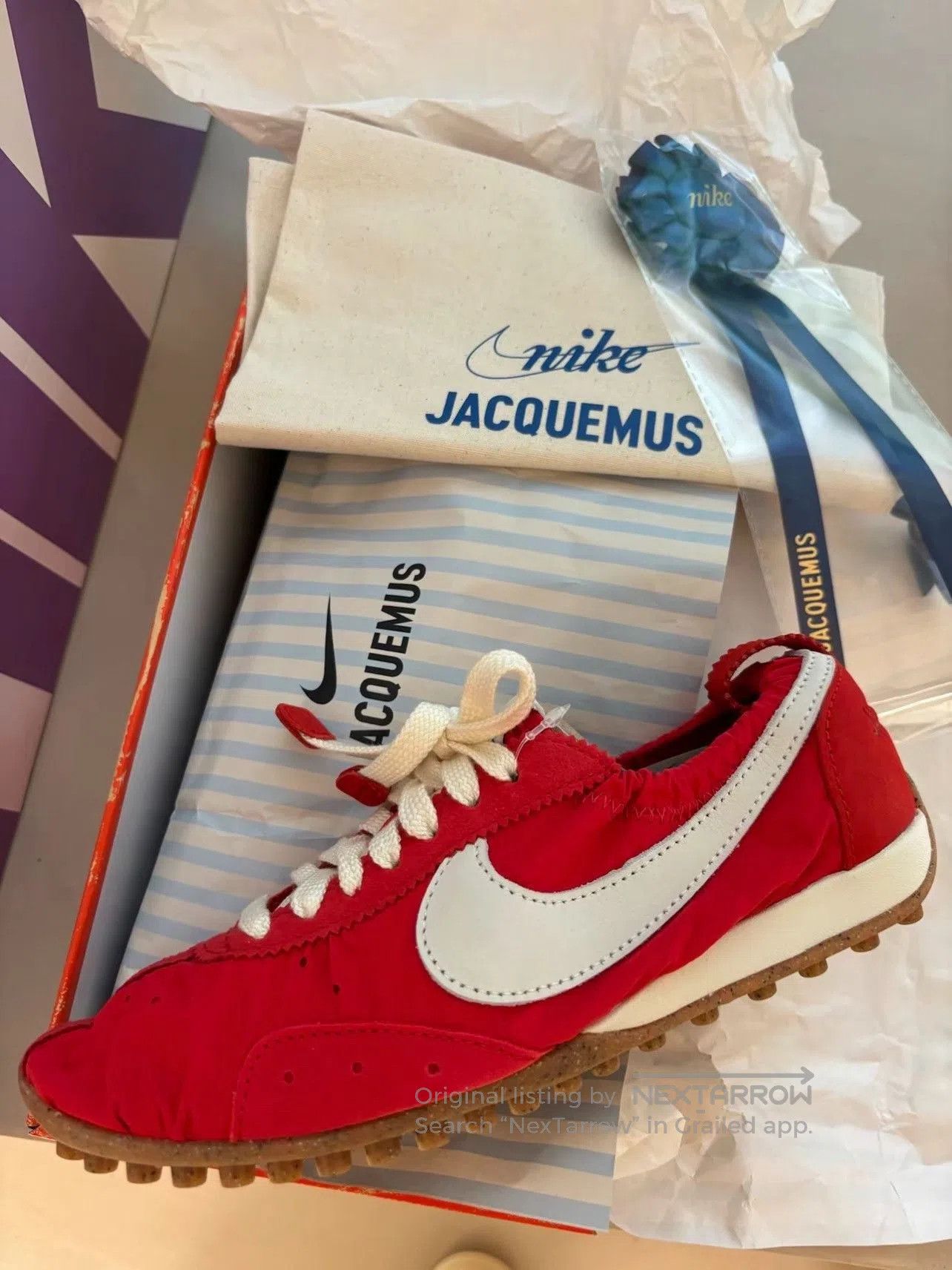 Jacquemus Nike Moon Shoe x Jacquemus Women's Red. Size US 5 / IT 35 - 7 Thumbnail
