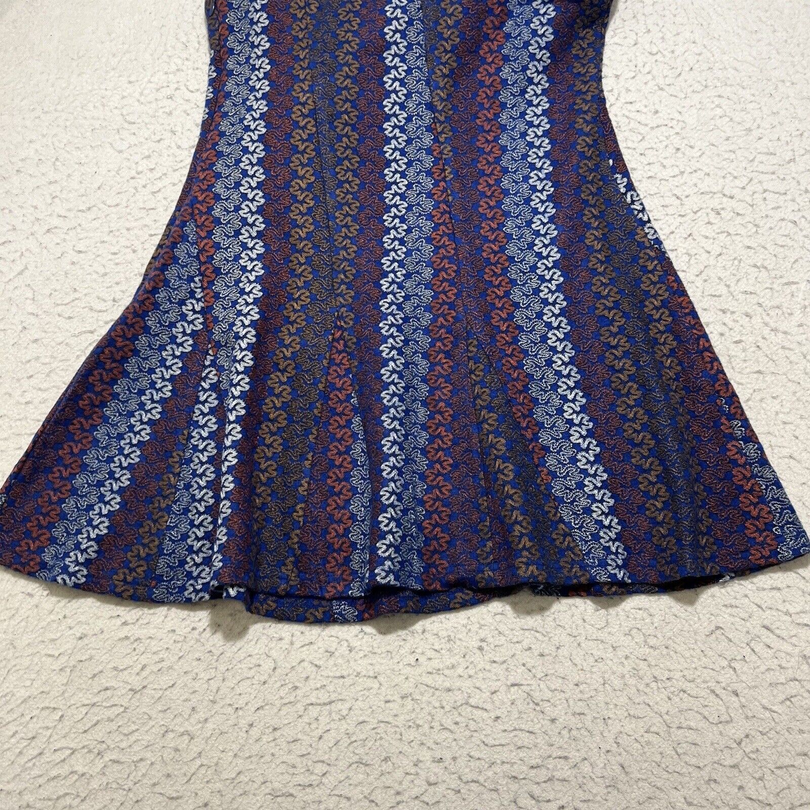 Other Hem & Thread Sleeveless Fit & Flare Mini Dress Blue Lined Size L / US 10 / IT 46 - 10 Thumbnail