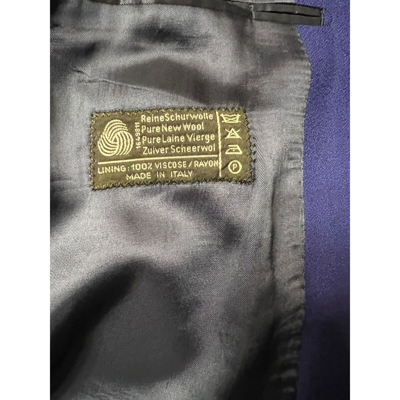 Zanella Zanella 100% Virgin Wool Sport Coat Size 40R US In Blue Size 40R - 8 Thumbnail