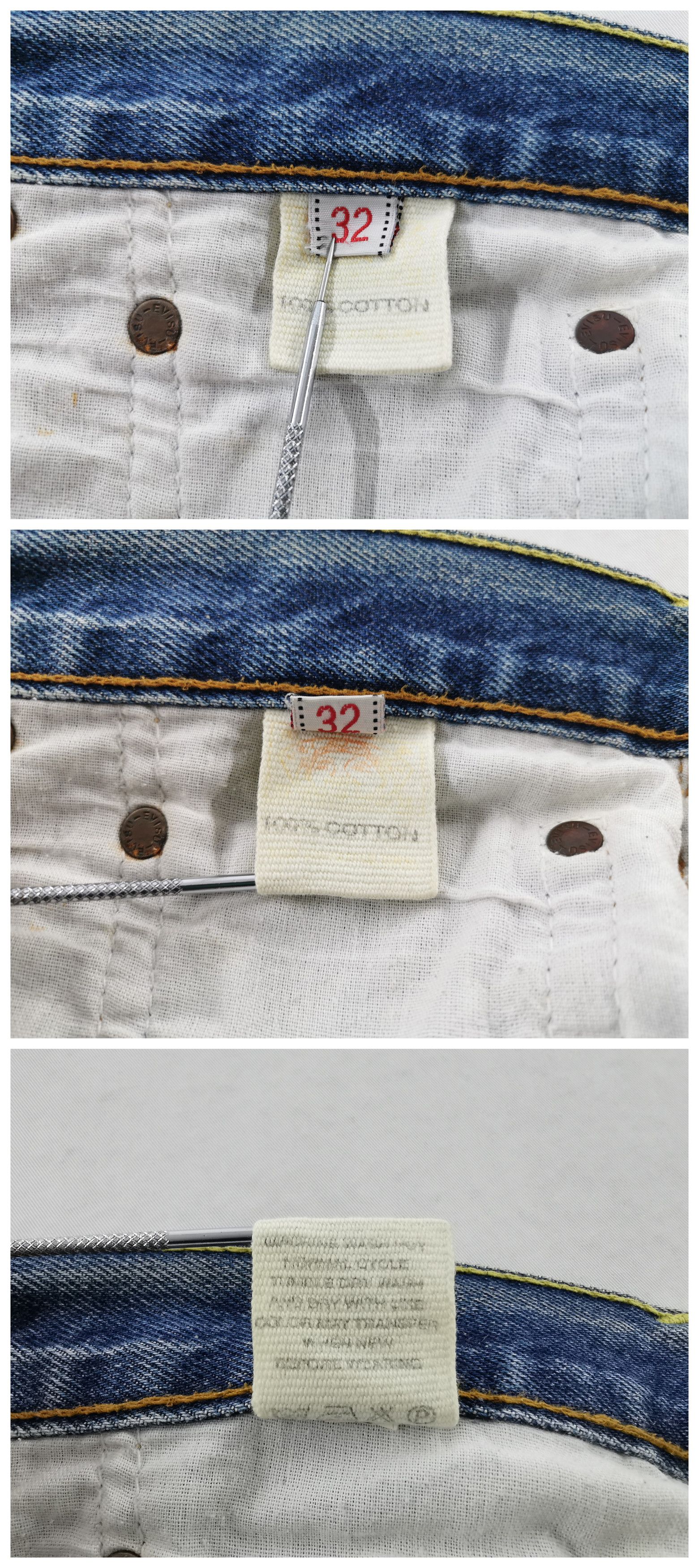 Evisu Vintage 90s Evisu Made In USA Denim Jeans Size 32 Size US 32 / EU 48 - 8 Thumbnail