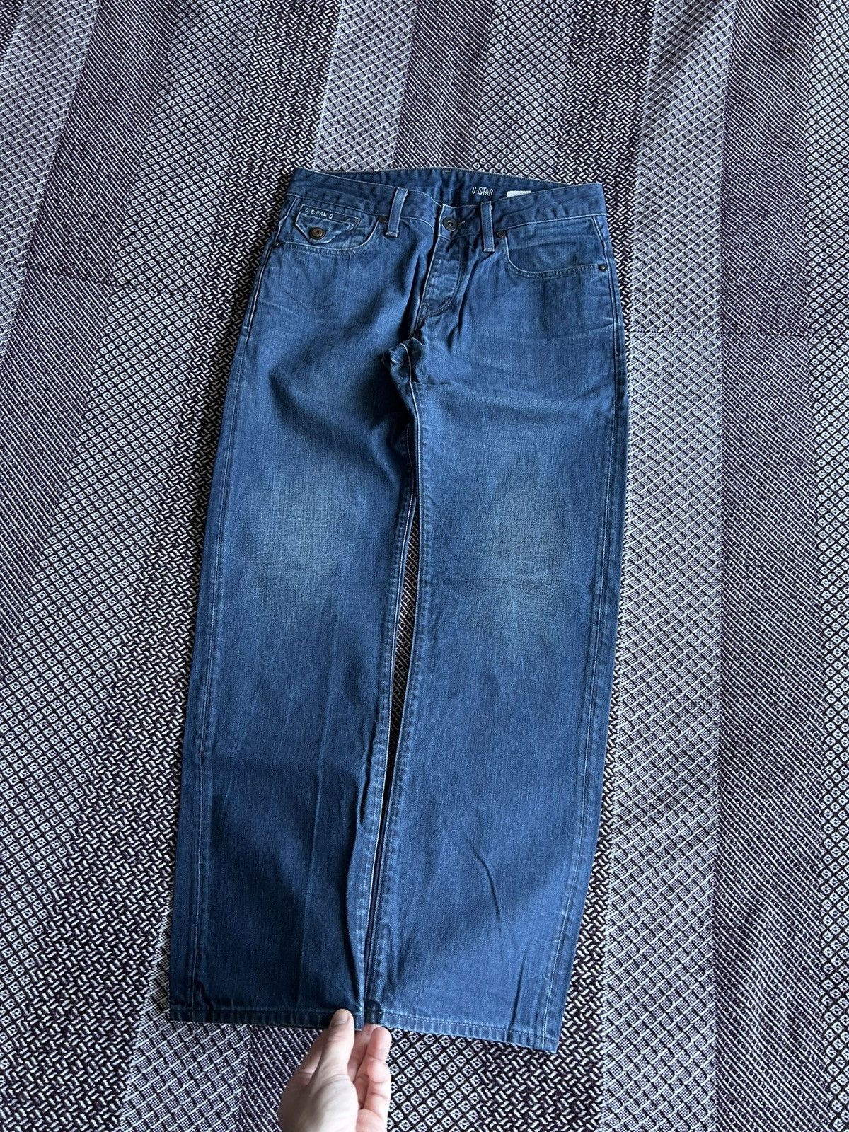 G-Star × Jean G-star Raw Denim Jeans Washed Mens Size 30x30 Size US 30 / EU 46 - 7 Thumbnail
