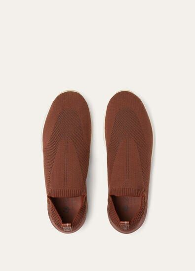 Loro Piana o1w1db10725 FAI4815 360 LP Flexy Walk Sneakers in Moka Brown Size US 7 / EU 40 - 6 Thumbnail