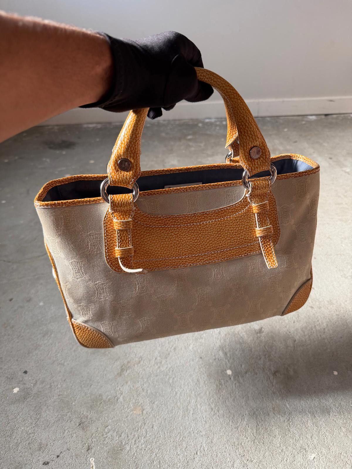 Celine Celine Macadam Boogie Shoulder Bag Grey/Yellow Size ONE SIZE - 5 Thumbnail