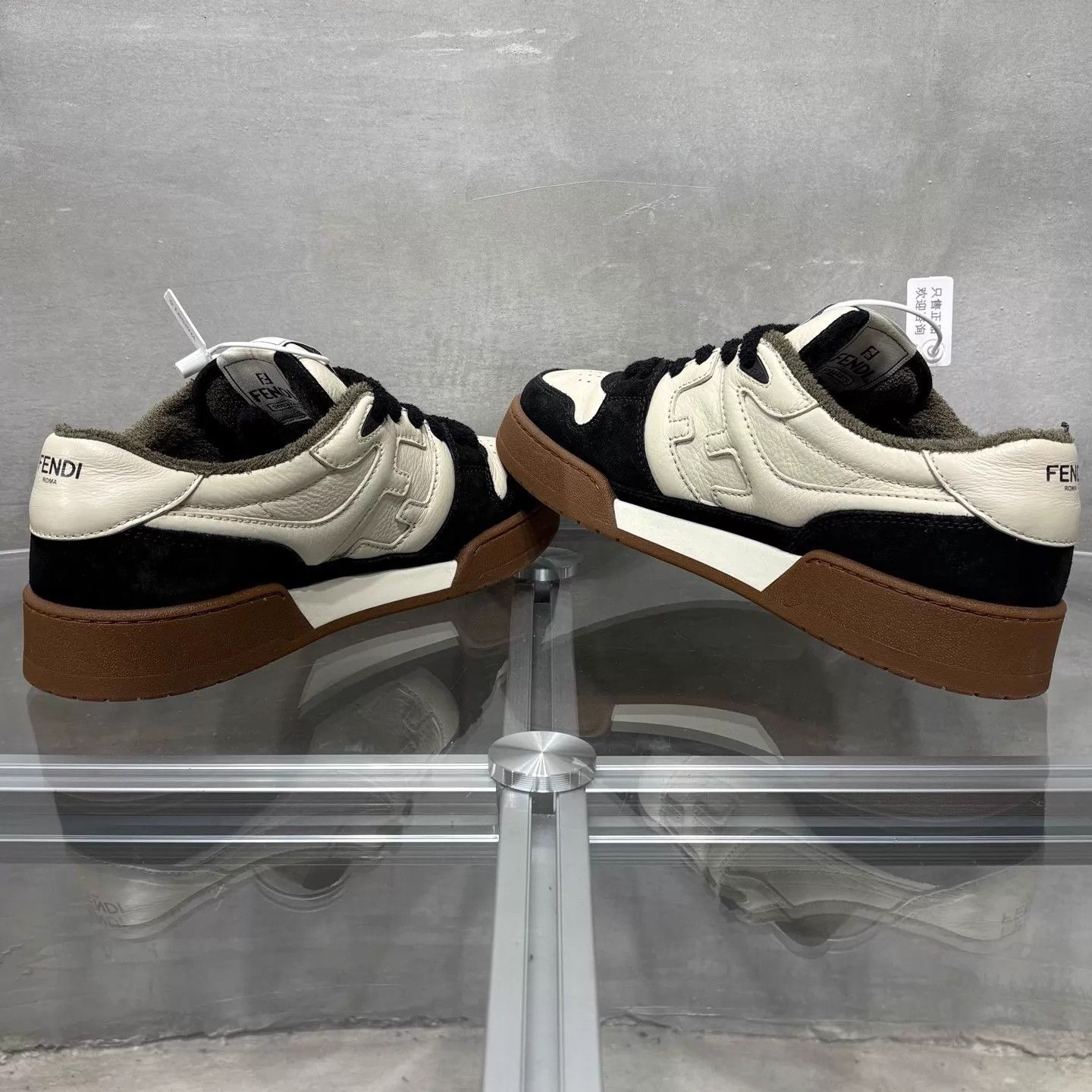 Fendi Fendi Match Black/White/Brown Sneakers UK8 42 Size US 9 / EU 42 - 5 Thumbnail