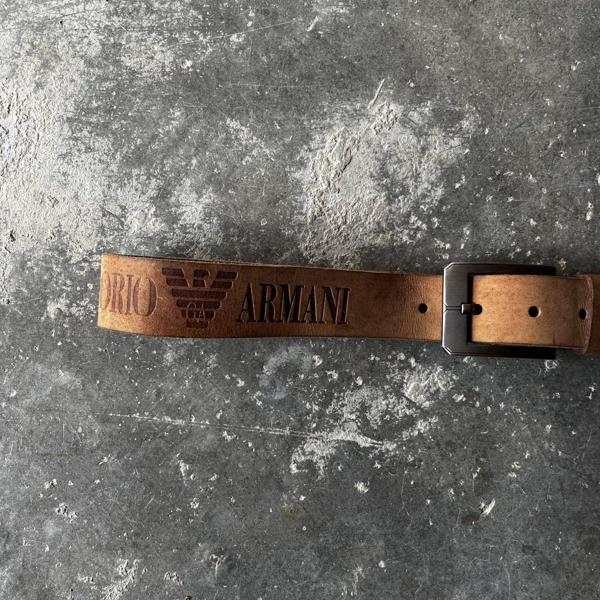 Emporio Armani EMPORIO ARMANI LEATHER BELT Size 38 - 4 Thumbnail