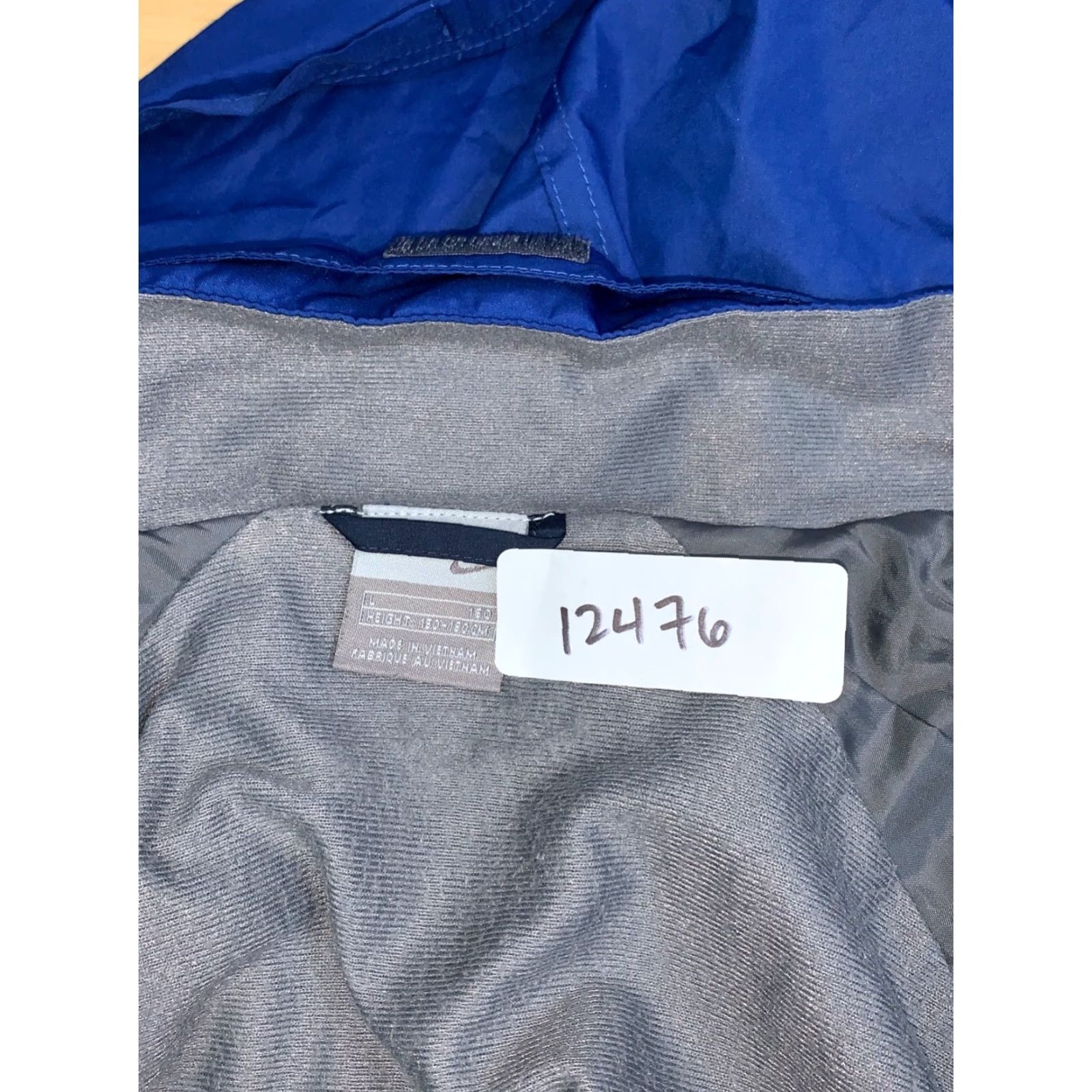 Nike VINTAGE Nike Windbreaker Mens L Blue Full Zip Hooded Pockets Y2K 12476 Size US L / EU 52-54 / 3 - 3 Thumbnail
