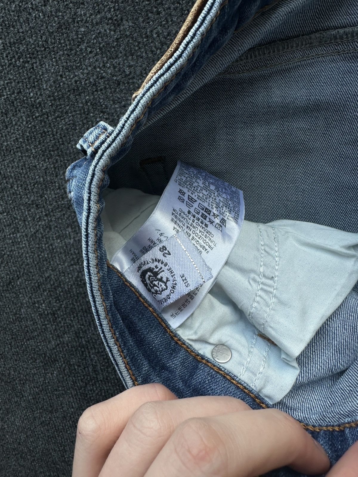 Diesel 🚨 DIESEL AVANT GARDE GOTHIC WOMEN JEANS LOGO IFSIXWASNINE Size 28" / US 6 / IT 42 - 8 Thumbnail