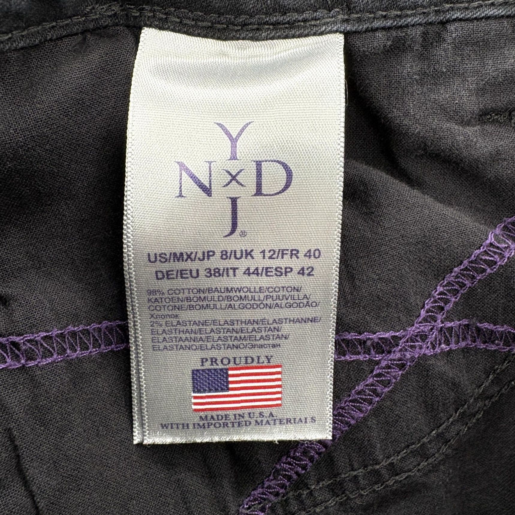 NYDJ NYDJ Barbara Bootcut Jeans Womens 8 Short Black High Rise Stretch Shaping Denim Size 30" / US 8 / IT 44 - 5 Thumbnail