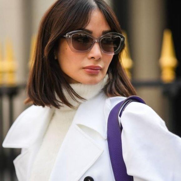 Saint Laurent Paris Saint Laurent SL68 001 Sunglasses Black Cat Eye Frame Size ONE SIZE - 2 Thumbnail
