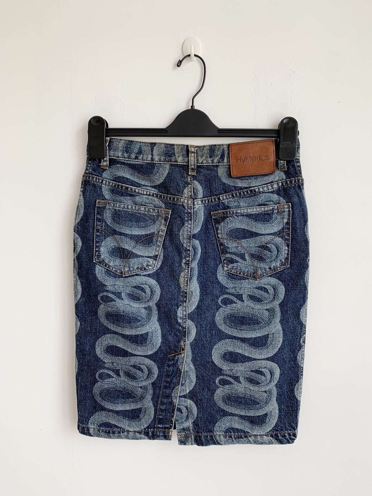 Hysteric Glamour 2000s Hysteric Glamour Snake Denim Skirt y2k Size 28" / US 6 / IT 42 - 2 Thumbnail