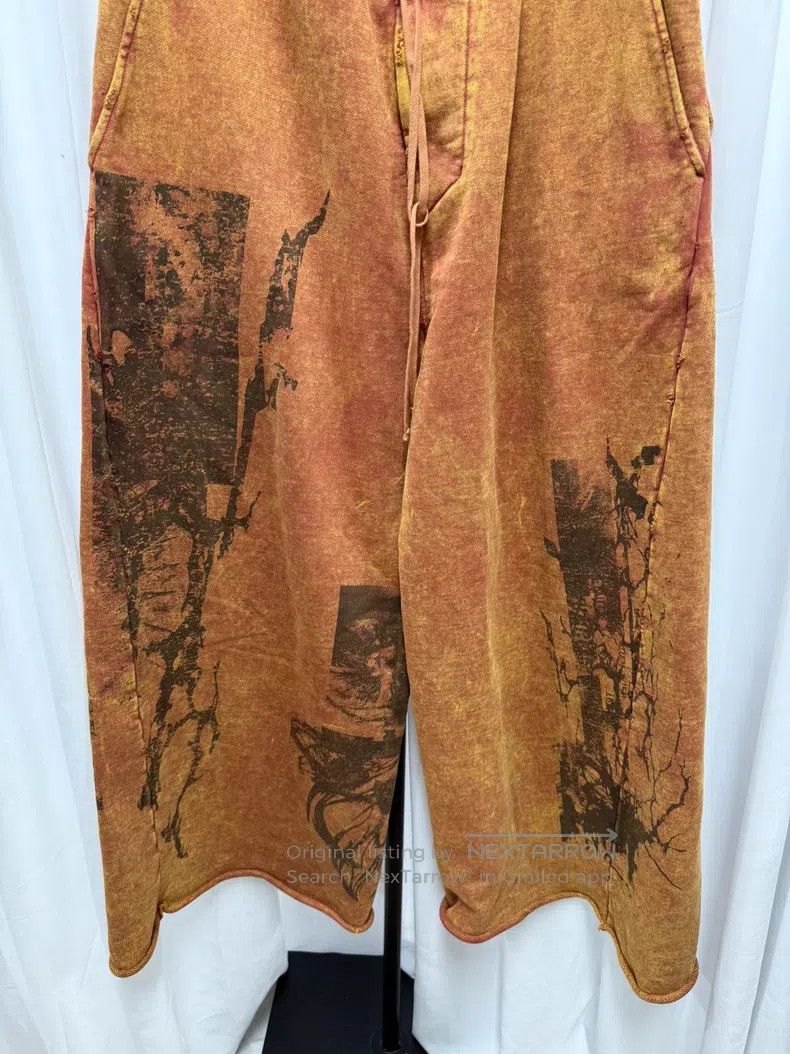 Julius Julius Heavy Washed Destroyed Flare Sweatpants Size US 27 - 3 Thumbnail