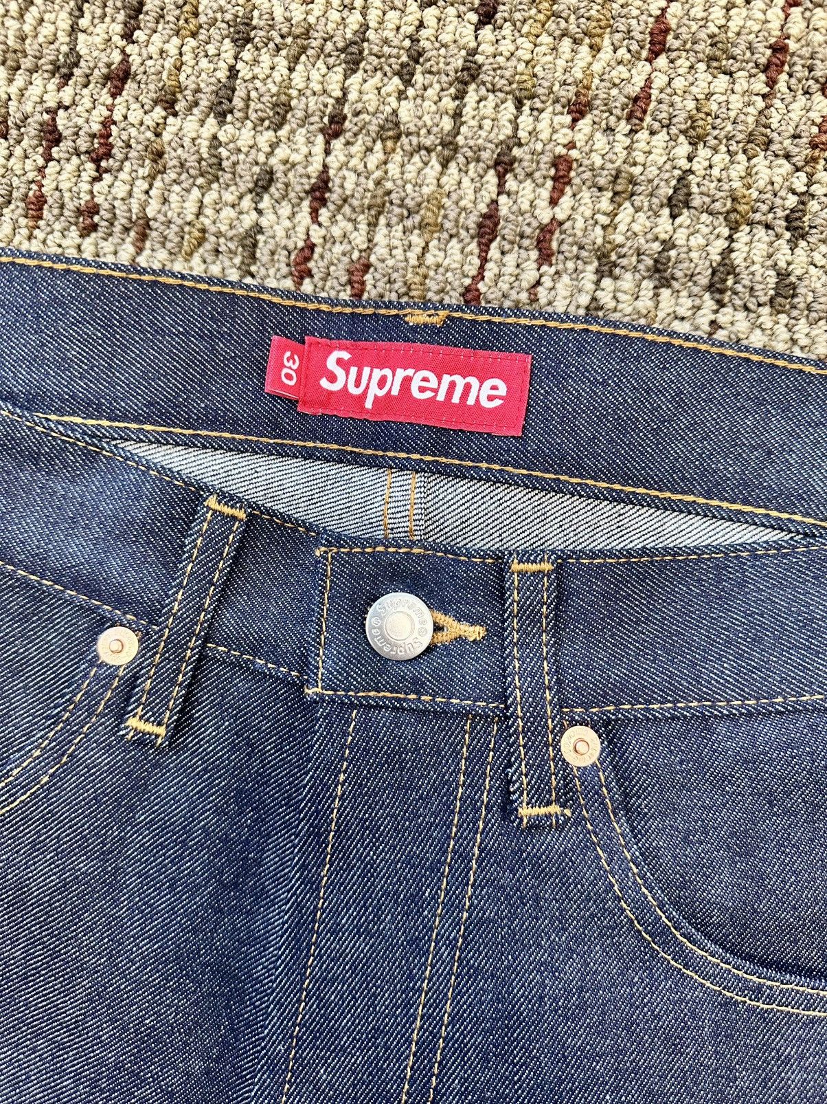 Supreme SS25 Rigid Baggy Selvedge Denim Short Size US 30 / EU 46 - 6 Thumbnail