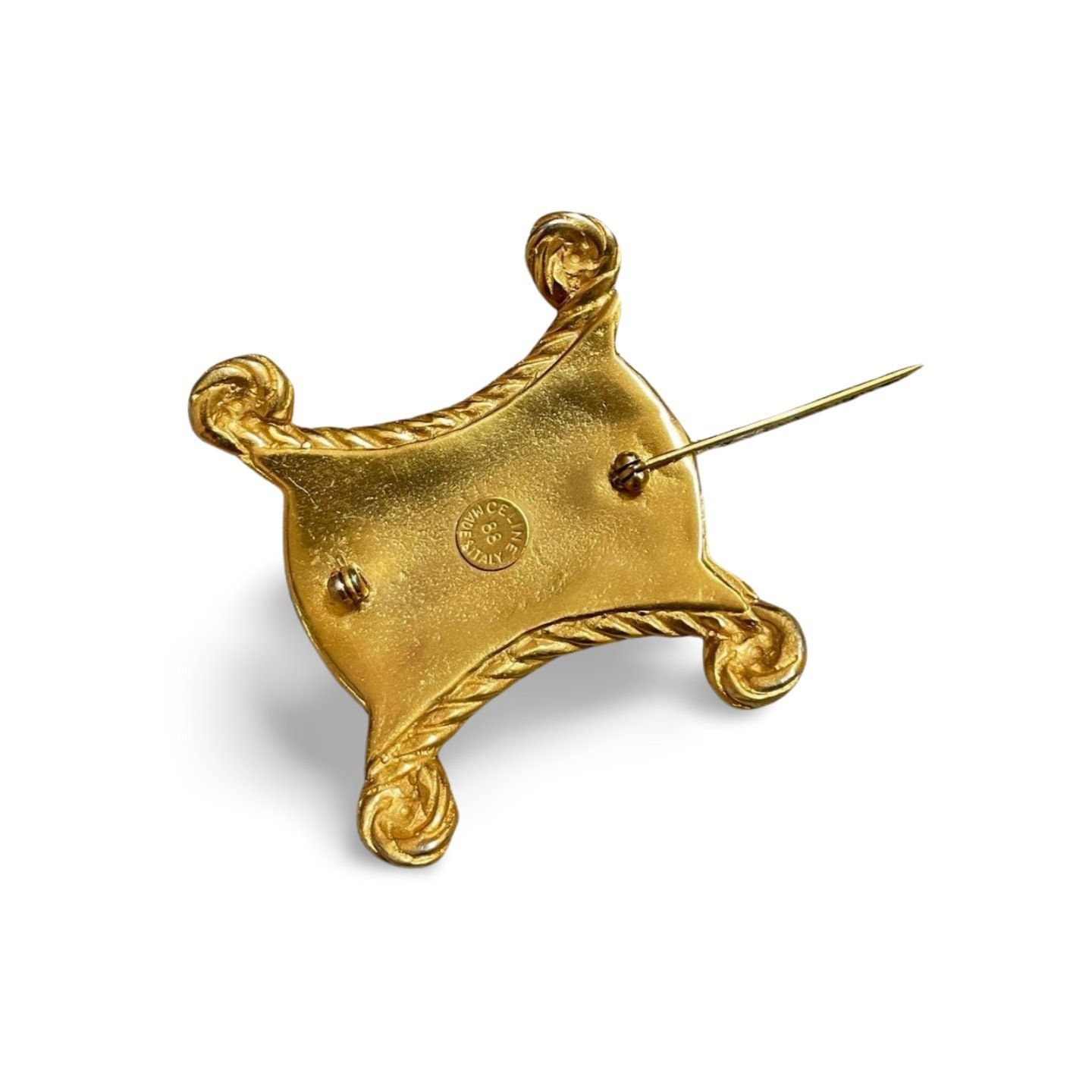 Celine Vintage Celine extra big golden triomphe brooch. Size ONE SIZE - 4 Thumbnail