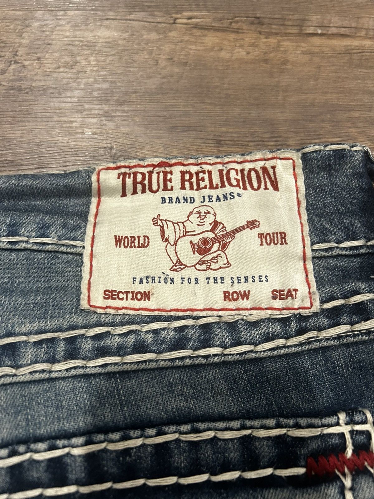 True Religion ☑️ Billy Super T Bootcut Blue Jeans ☑️ Size US 38 / EU 54 - 4 Thumbnail