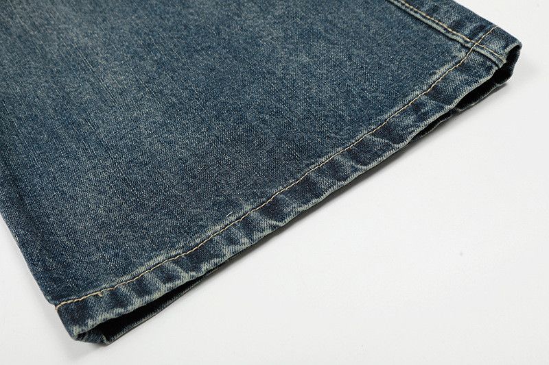 Vintage American Style Washed Distressed and Ripped Cargo Jeans Size US 32 / EU 48 - 5 Thumbnail