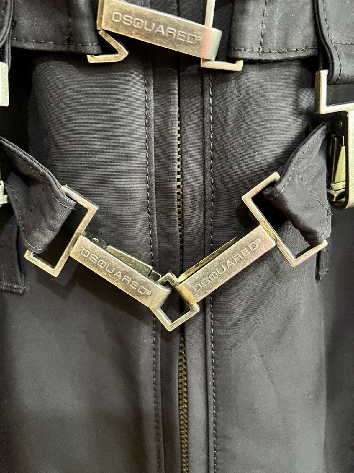 Dsquared2 RARE DSQUARED TACTICAL HARNESS BUCKLE HOODED BOMBER JACKET 🚀 Size US L / EU 52-54 / 3 - 7 Thumbnail