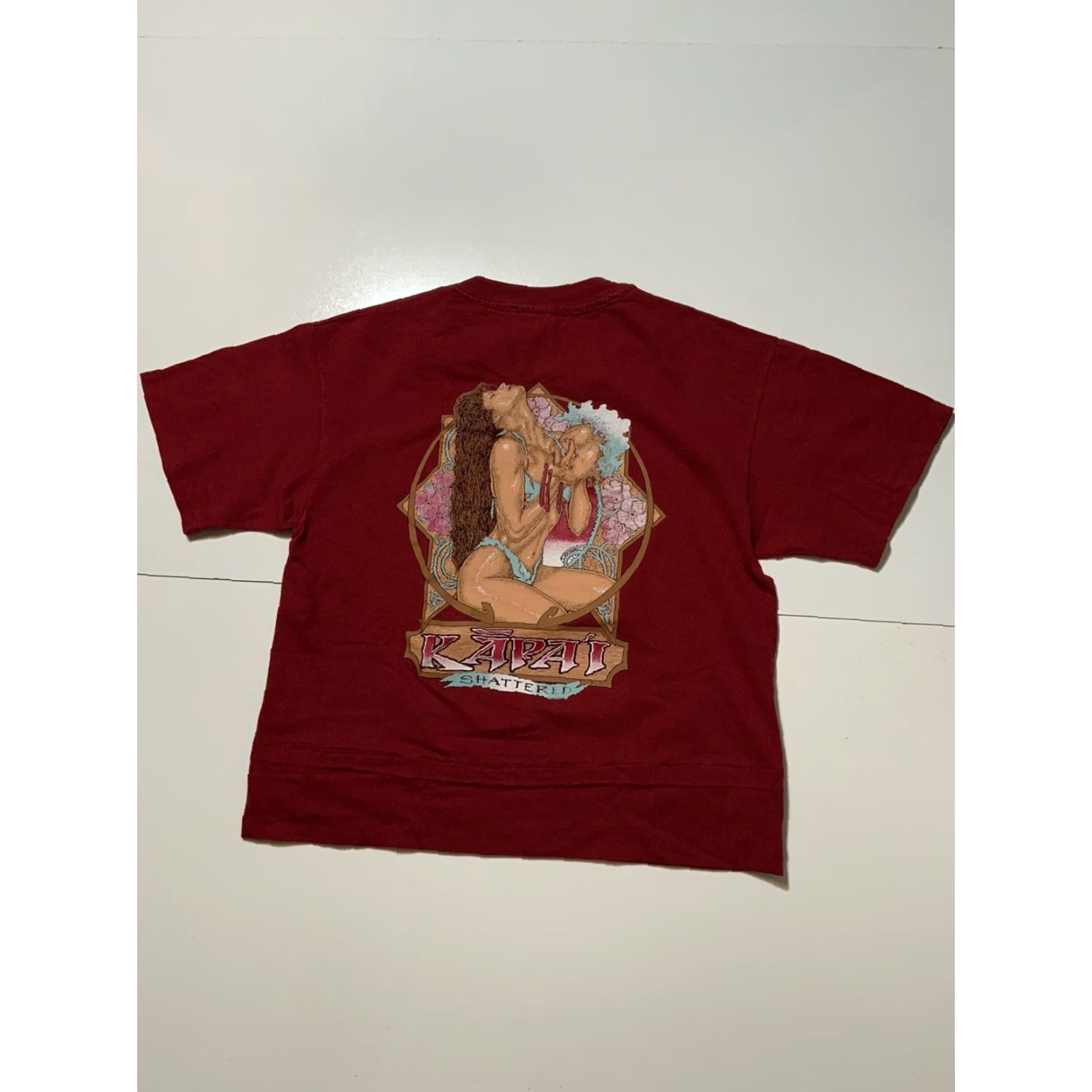 Hanes VINTAGE 90s Proud Heritage Hawaiian Pride Kapai Shattered Hawaii T-Shirt Sz. M Size US M / EU 48-50 / 2 - 3 Thumbnail