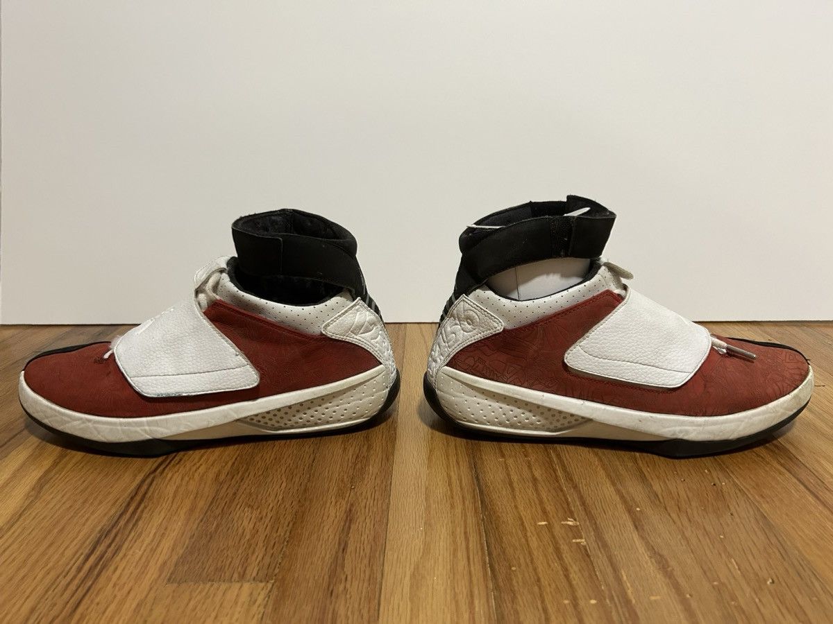 Nike Air Jordan 20 OG Midwest 2005 Red White Black Size 11 Size US 11 / EU 44 - 2 Thumbnail