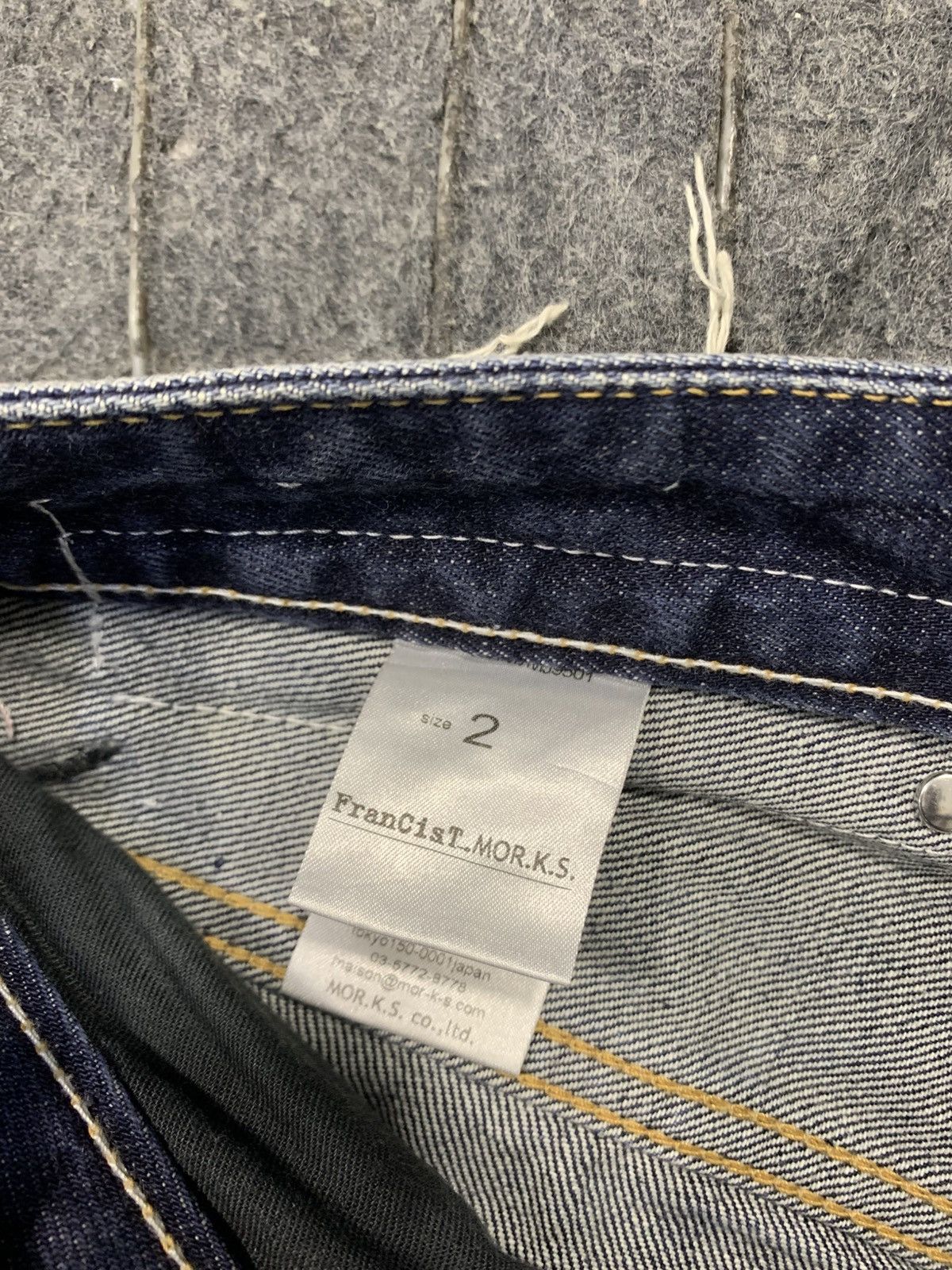FranCisT MOR.K.S FranCisT. MOR.K.S Japan Horse Leather Indigo Denim Jeans Size US 30 / EU 46 - 7 Thumbnail