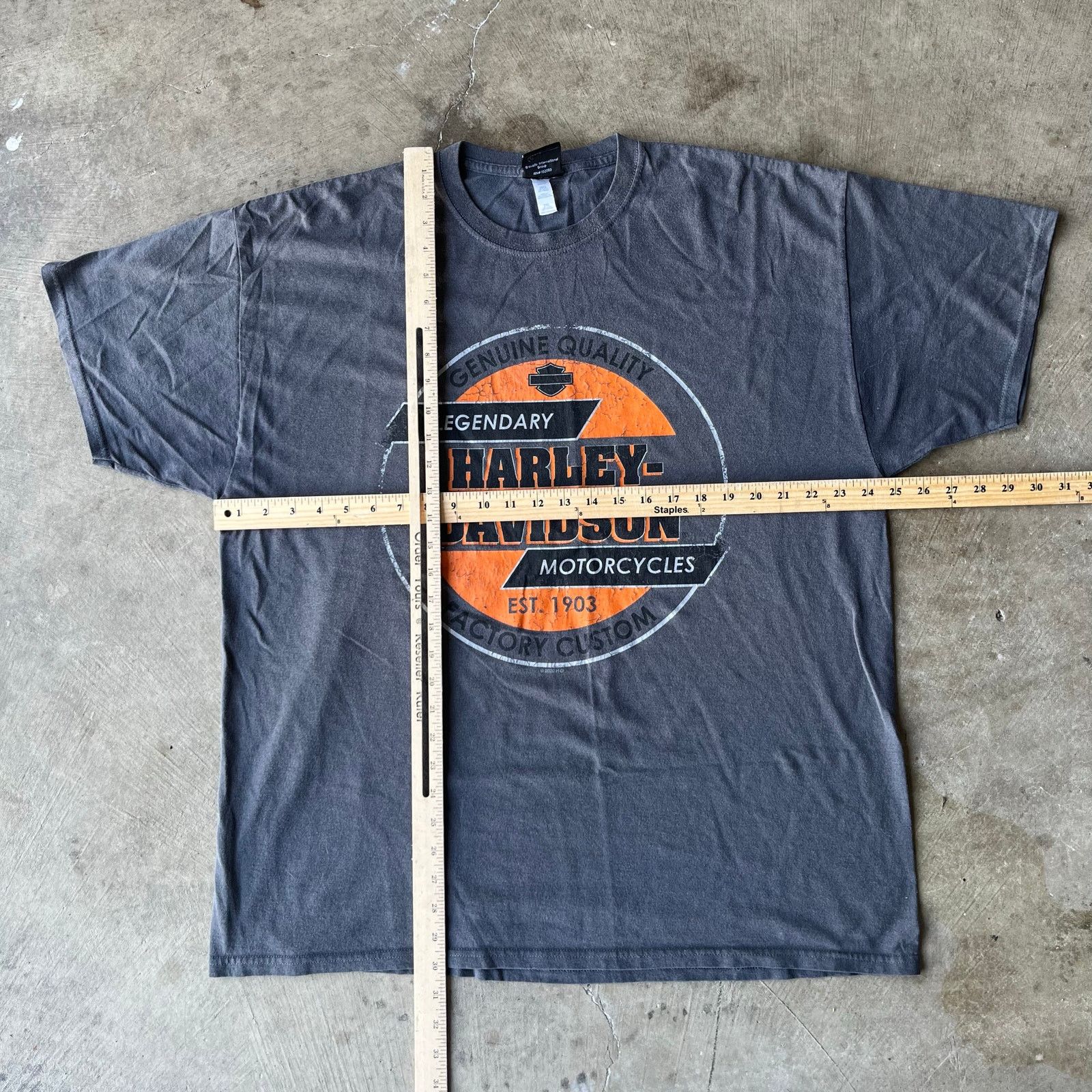 Vintage VINTAGE HARLEY DAVIDSON BIKER Y2K GRAY SHIRT SALEM 2XL Size US XXL / EU 58 / 5 - 6 Thumbnail