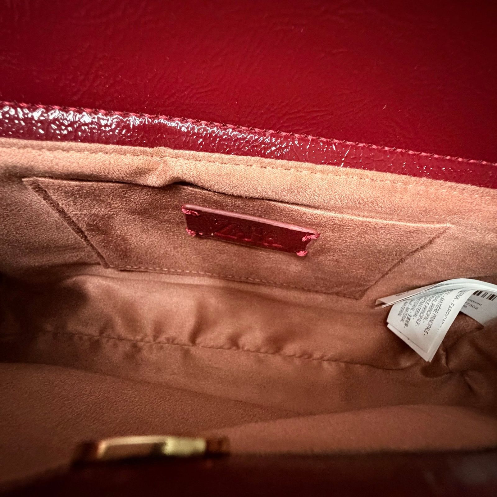 Zara Zara Textured Burgundy Red Handbag Ref 6813/410 NWOT Size ONE SIZE - 7 Thumbnail